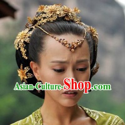 Traditional Ancient Chinese Swordwoman Hair Accessories Complete Set