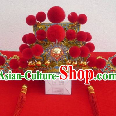 Traditional Chinese Festival Ceremonial Celebration Cai Shen Hat