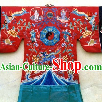 Traditional Chinese Taoist Bagua Eight Symbols Costumes Complete Set