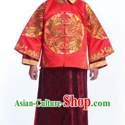 Traditional Chinese Wedding Dresses Attires for Bridegroom