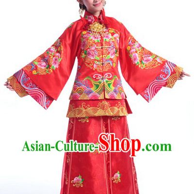 Supreme Chinese Wedding Clothes Complete Set for Brides