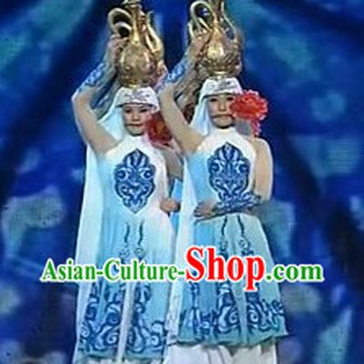 Chinese Ethnic Dance Costumes Complete Set for Women