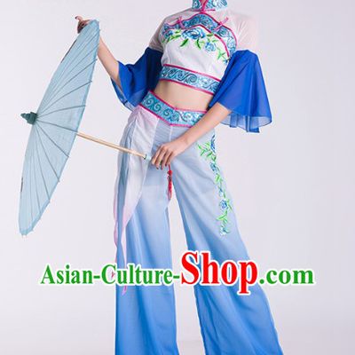China Umbrella Dancing Costumes Complete Set for Women
