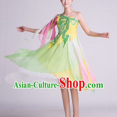 China Modern Dance Costumes and Headwear Complete Set for Women