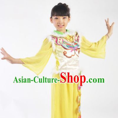 Butterfly Dance Costumes and Apparel Complete Set for Female Kids