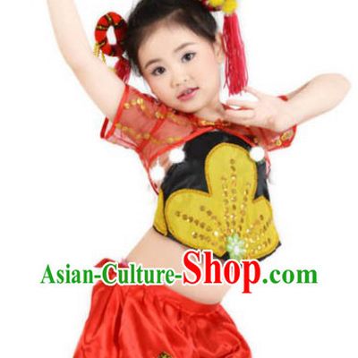 Asian Festival Celebration Dancing Costumes for Kids