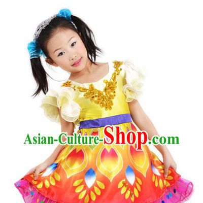 Asian Festival Celebration Dance Costumes for Children