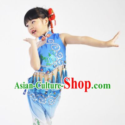 Asian Festival Celebration Dancing Costume for Kids