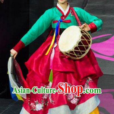 Korean National Costume and Hair Accessories Complete Set for Women