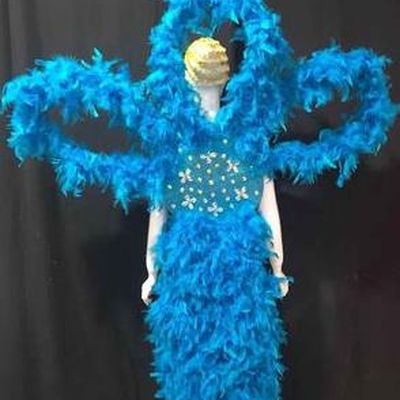 Bahamas National Costume and Headwear Complete Set for Women
