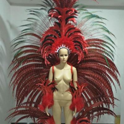 Brazil National Costume and Headwear Complete Set for Women