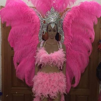Costa Rica National Costume and Headwear Complete Set for Women