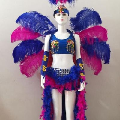 Paraguay National Costume and Headwear Complete Set for Women
