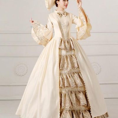 Russia National Costume and Headwear Complete Set for Women