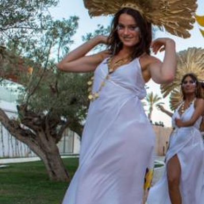 Chile National Costume and Headwear Complete Set for Women