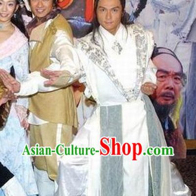 Ancient Chinese Swordsman Costumes Complete Set for Men