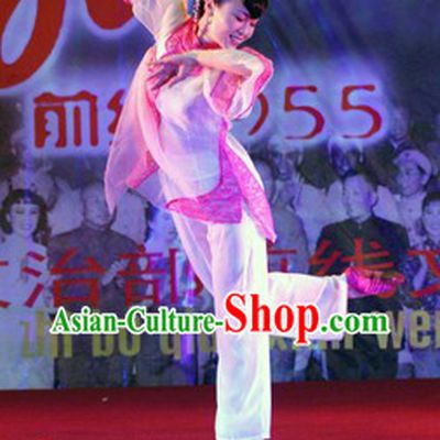 Mandarin Pure Silk Dance Costumes for Women