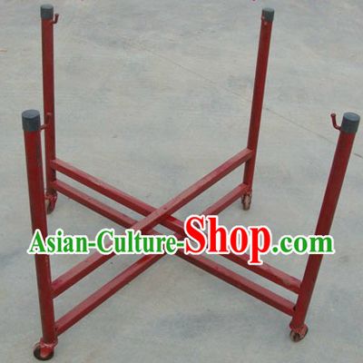 Traditional Handmade Wooden Drum Cart with Wheels (suitable for the drum diameter of 18