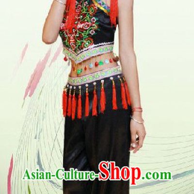Yi Tribe Clothes and Hat Complete Set for Women