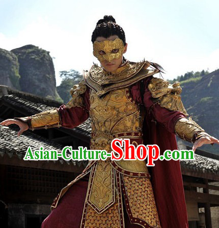 Handmade Ancient Chinese Emperor Golden Mask
