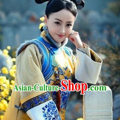 Qing Dynasty Imperial Palace Concubine Outfit for Women