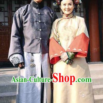 Ancient Chinese Royal Family Husband and Wife Clothing and Headwear