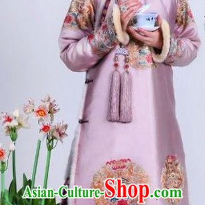 Qing Dynasty Princess Autumn Wear Manchu Clothing and Headwear