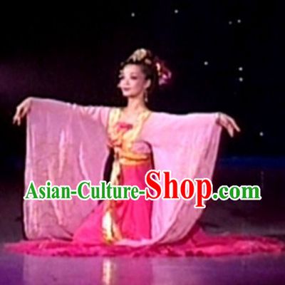 Traditional Chinese Classic Dance Costumes and Headdress for Women