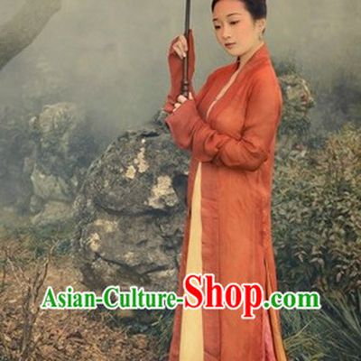 Ancient Song Dynasty Female Chinese Hanfu Clothing Complete Set for Women