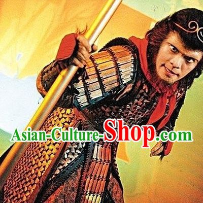 A Chinese Odyssey Monkey King Costume and Headwear Complete Set for Men