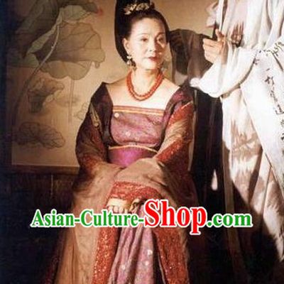 Daming Palace TV Drama Wu Zetian Female Emperor Clothes and Headwear