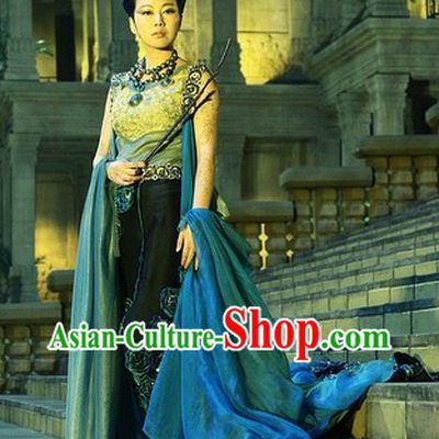 Mural Film Queen Costumes and Headwear Complete Set