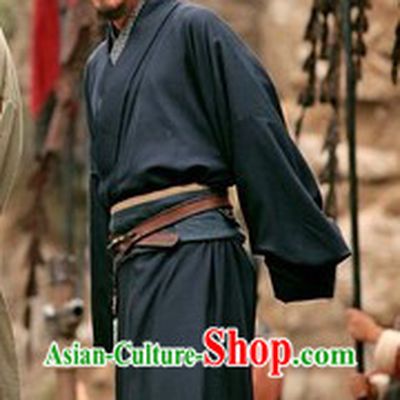 Ancient Chinese Three Kingdoms Lu Su Costume and Coronet for Men