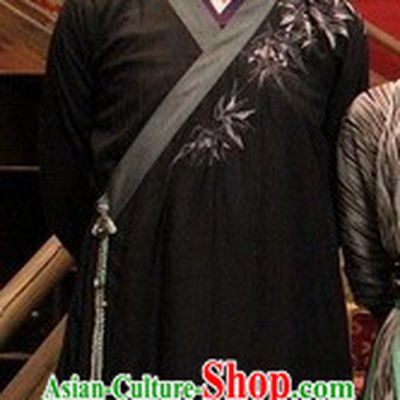 Ancient Chinese Black Scholar Costumes for Men