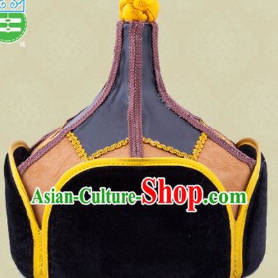 Handmade Traditional Mongolian Prince Hat for Men