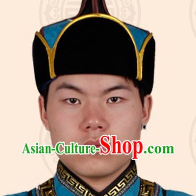 Handmade Traditional Mongolian Prince Hat for Men