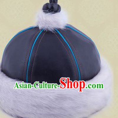 Handmade Traditional Chinese Mongolian Hat for Boys