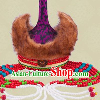 Ancient Chinese Mongolian Princess Hat for Children Girls
