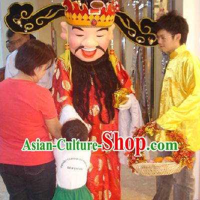 Traditional Chinese Cai Shen Ye Mascot