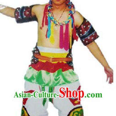 Mongolian Wrestling Costume Complete Set for Men