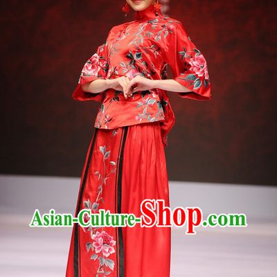 Chinese Brocade Kimono Wedding dress