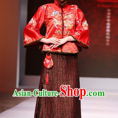 Luxury Chinese Embroidery Wedding Suits