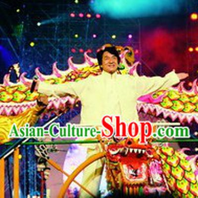 Happy New Year Celebration Supreme Luminous Dragon Dancing Costumes Complete Set