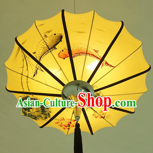 Large Classic Chinese Traditional Palace Fish Lantern