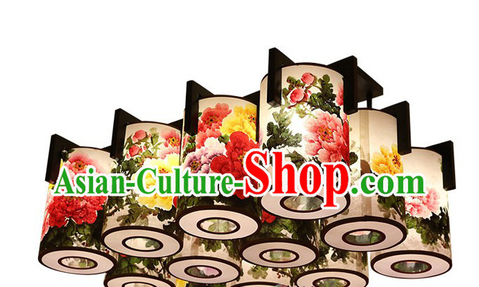 Large Classic Chinese Traditional Palace Lanterns Set