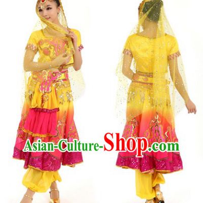 Indian Classical Dance Costumes and Headdress for Women