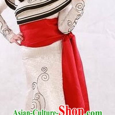 Chinese Traditional Mongolian Clothes and Hat for Women