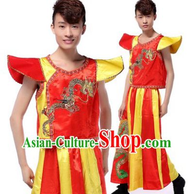 Chinese Traditional Drummer Uniform for Men