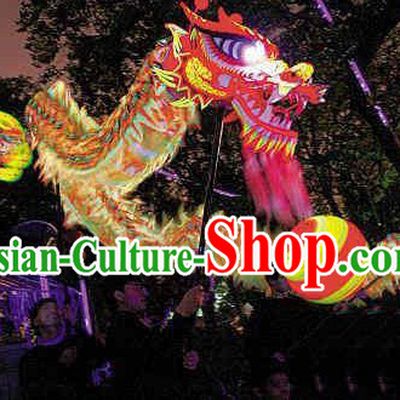 Competition Celebration and Parade Glow in Dark Dragon Dancing Costumes Complete Set