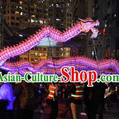 Supreme New Year Celebration Parade Fluorescent Dragon Dance Costume Complete Set